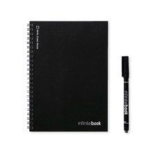 Libreta A5 con anillas a juego Negro