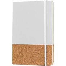 Libreta A5 PU y Corcho 96H Lisas BL