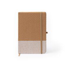 Libreta A5 tapa rígida de paja y algodón Crudo Talla Única Adulto