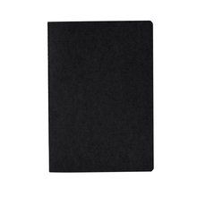Libreta A5 con tapas recicladas y 60 hojas a rayas Negro