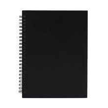 Libreta con espiral y hojas rayadas Negro