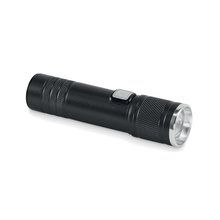 Linterna COB recargable y extensible Negro
