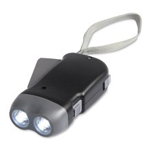 Linterna dinamo 2 luces led