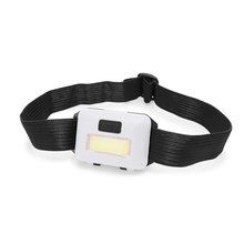 Linterna frontal con cinta y 8 luces LED COB Blanco Talla Única Adulto