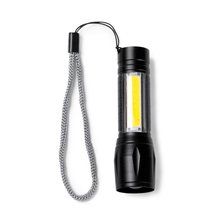 Linterna LED de aluminio 3 modos Negro