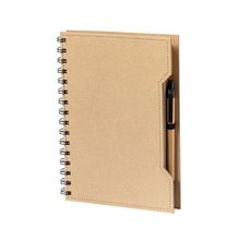 Libreta reciclada con notas adhesivas y bolígrafo Natu