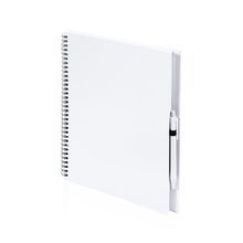 Libreta de anillas ecológica de cartón reciclado con boli a juego 23,7x29 cm Bla