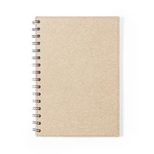 Libreta A5 Anillas y Tapas Duras Cartón Natu