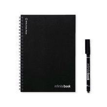 Libreta A5 con anillas a juego Negro