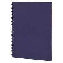 Libreta A5 Cartón 80H Crema Lisas Azul