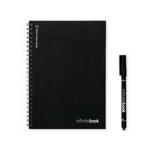 Libreta A5 con anillas a juego Negro