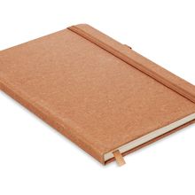 Libreta A5 con Cuero Reciclado y Portabolígrafos Marrón