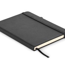 Libreta A5 PU y Cuero Reciclado Negro