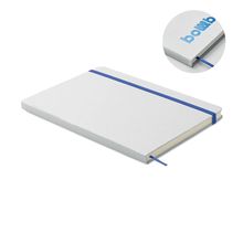 Libreta A5 reciclada especial marcaje a láser 80g/m2 Azul