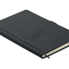 Libreta A5 con tapa dura de PU Negro