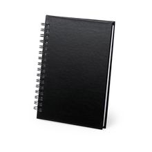Libreta de anillas ecológica con tapas de cartón reciclado 11,6x15,3 cm Neg