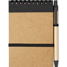 Libreta de bolsillo con papel reciclado 14 x 9 cm Negro