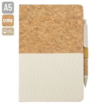Libreta de Corcho/Lino 82H con Bolígrafo Bl