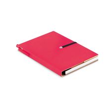 Libreta ecológica de papel reciclado con notas adhesivas 10x14 cm Rojo