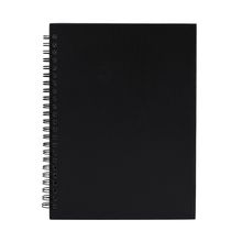Libreta con espiral y hojas rayadas Negro