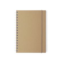 Libreta en linea nature de carton reciclado y cierre elástico 15,5x21 cm Bla