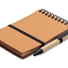 Libreta papel reciclado rayado Marrón