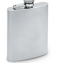 Licorera de metal de 175ml. Plata Mate