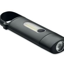 Linterna COB recargable de bolsillo Negro