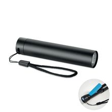 Linterna recargable aluminio reciclado 110 lúmenes Negro