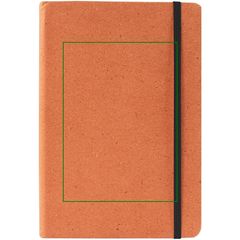 Libreta Cuero A5 Reciclado 80H Rayadas | Frontal | 100 x 140