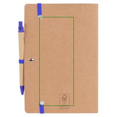 Libreta A5 Cartón 60 Hojas y Bolígrafo | Trasera | 70 x 180
