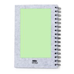 Libreta Fieltro Reciclado 100 Hojas | En la contraportada | 100 x 160
