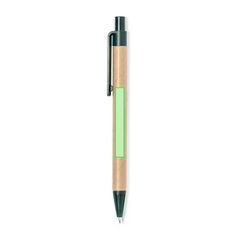 Libreta ecológica y boli de cartón reciclado 9,7x14,4 cm | Cara A del bolígrafo | 50 x 6