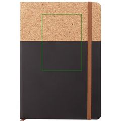 Libreta A5 PU y Corcho 96H Lisas | Frontal superior | 70 x 100
