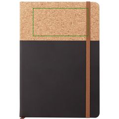 Libreta A5 PU y Corcho 96H Lisas | Frontal superior | 100 x 50
