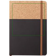 Libreta A5 PU y Corcho 96H Lisas | Frontal superior | 120 x 120