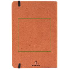 Libreta Cuero A5 Reciclado 80H Rayadas | Trasera | 100 x 100