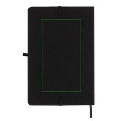 Libreta A5 con tapa RPET y soporte | Trasera | 80 x 150
