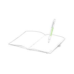 Libreta Cartón Reciclado 60 Hojas | Cuerpo Boligrafo | 50 x 6