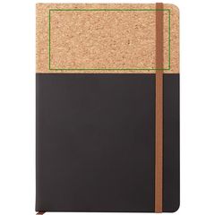 Libreta A5 PU y Corcho 96H Lisas | Frontal superior | 120 x 60