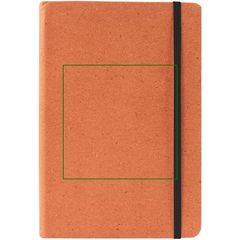 Libreta Cuero A5 Reciclado 80H Rayadas | Frontal | 100 x 100