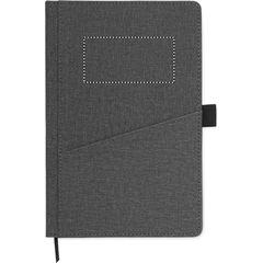 Libreta A5 con tapa dura de PU | FRONT TOP PAD | 80 x 40