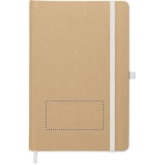 Libreta A5 tapa de cartón y bolígrafo | Frontal | 80 x 40