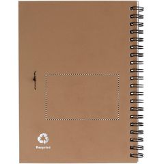 Libreta ecológica con tapa natural de materiales reciclados con bolígrafo 18x13 cm | BACK NOTEBOOK | 80 x 50