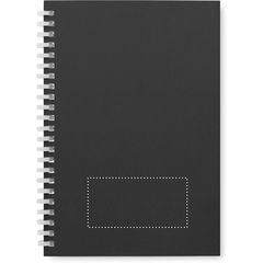Libreta A5 de cartón reciclado | Frontal | 80 x 40