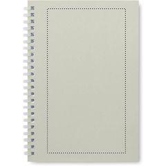 Libreta A5 de cartón reciclado | Pantalla Frontal | 100 x 185