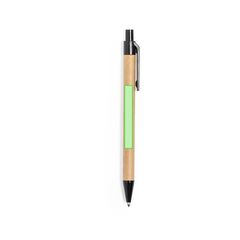 Libreta ecológica de cartón reciclado y boli a juego 17,5x21 cm | En el bolígrafo cara B | 6 x 50
