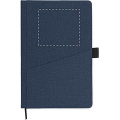 Libreta A5 con tapa dura de PU | Frontal Superior | 80 x 70