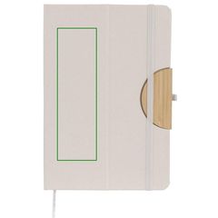 Libreta A5 reciclada con soporte | Frontal | 45 x 150