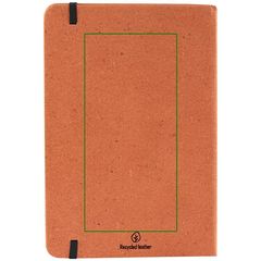 Libreta Cuero A5 Reciclado 80H Rayadas | Trasera | 75 x 160